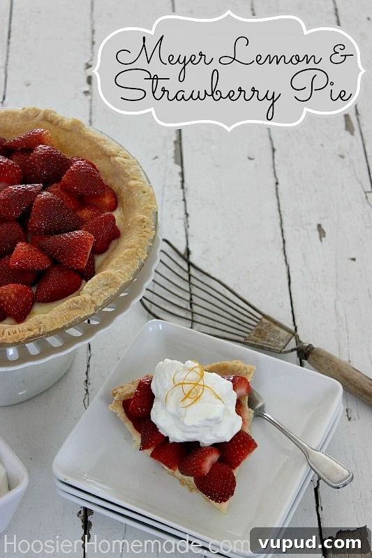 Meyer Lemon & Strawberry Pie Meyer Lemon & Strawberry Pie