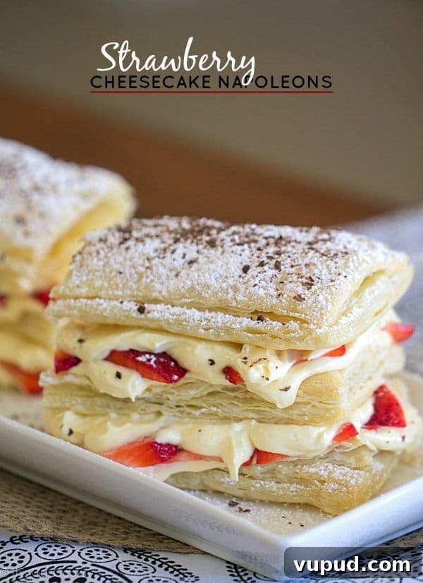 Strawberry Cheesecake Napoleons Strawberry Cheesecake Napoleons