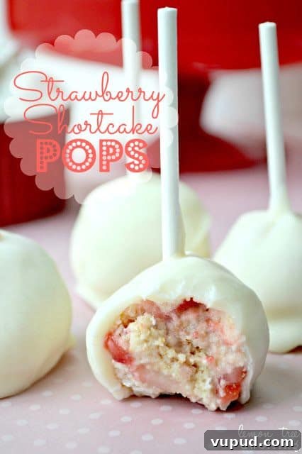 Strawberry Shortcake Pops Strawberry Shortcake Pops