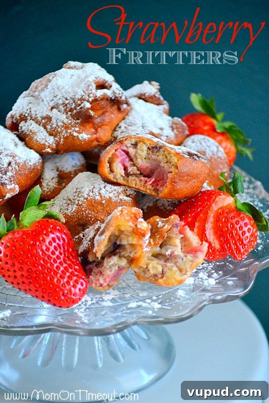 Strawberry Fritters Strawberry Fritters