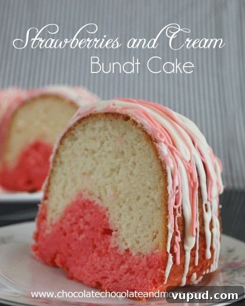 Strawberries and Cream Bundt Cake Strawberries and Cream Bundt Cake