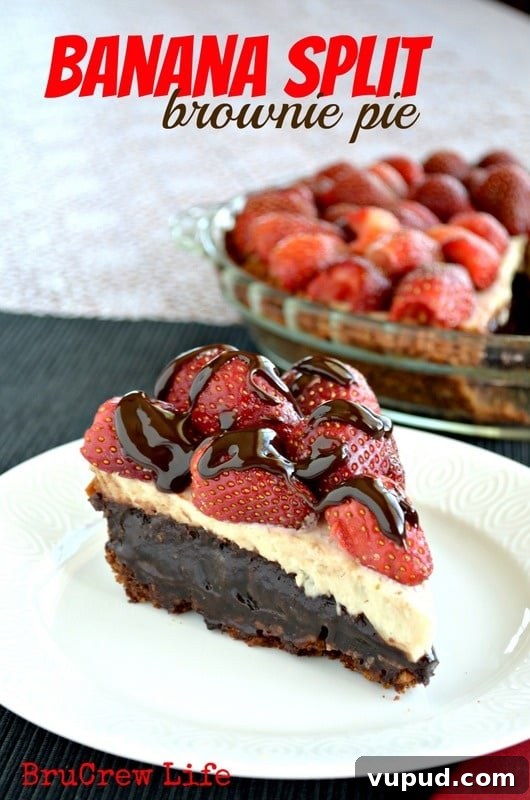 Banana Split Brownie Pie Banana Split Brownie Pie