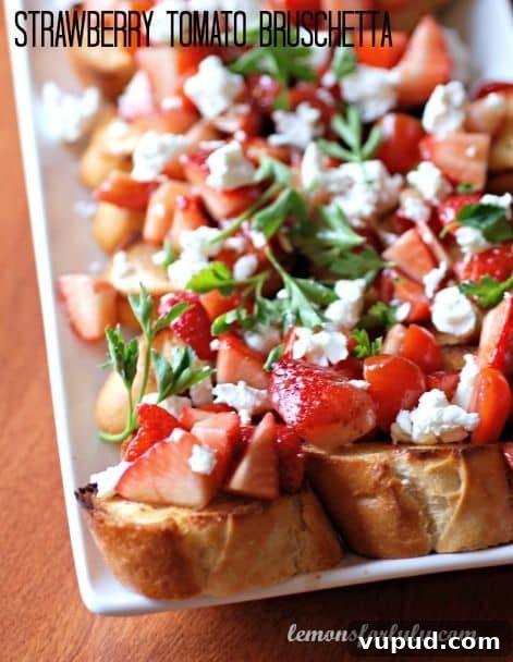 Strawberry Tomato Bruschetta Strawberry Tomato Bruschetta
