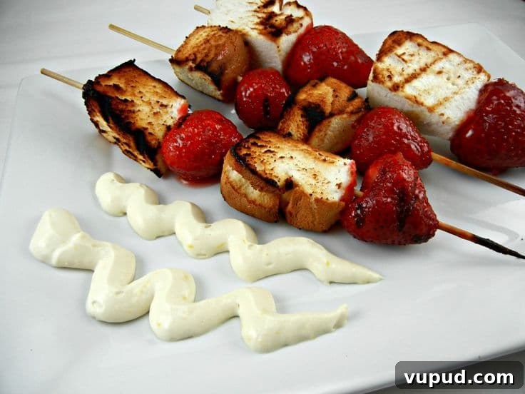 Grilled Strawberry Shortcake Skewers Grilled Strawberry Shortcake Skewers