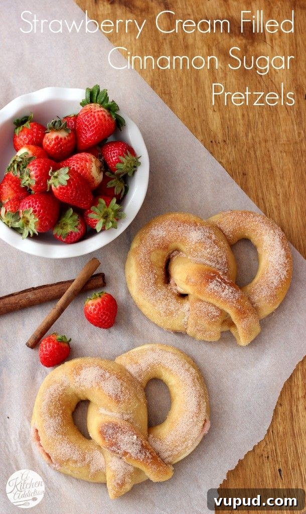 Strawberry Cream Filled Pretzels Strawberry Cream Filled Pretzels