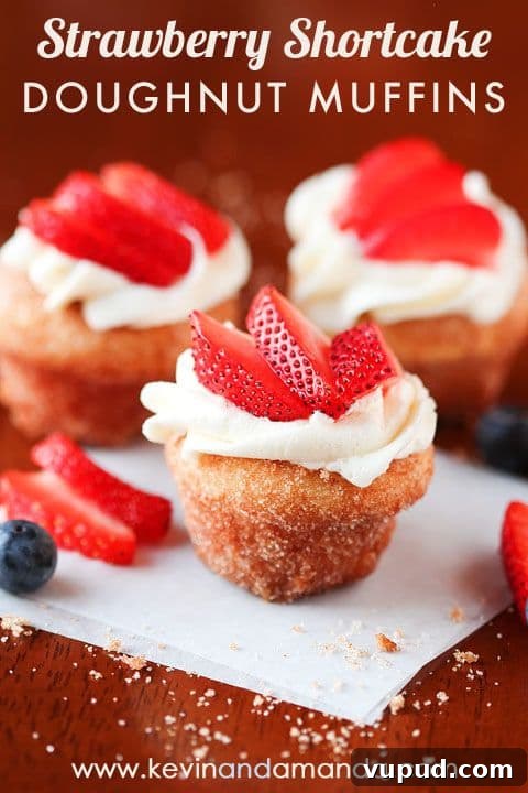Strawberry Shortcake Doughnut Muffins Strawberry Shortcake Doughnut Muffins