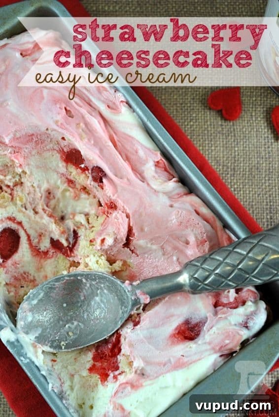 Strawberry Cheesecake Easy Ice Cream Strawberry Cheesecake Easy Ice Cream