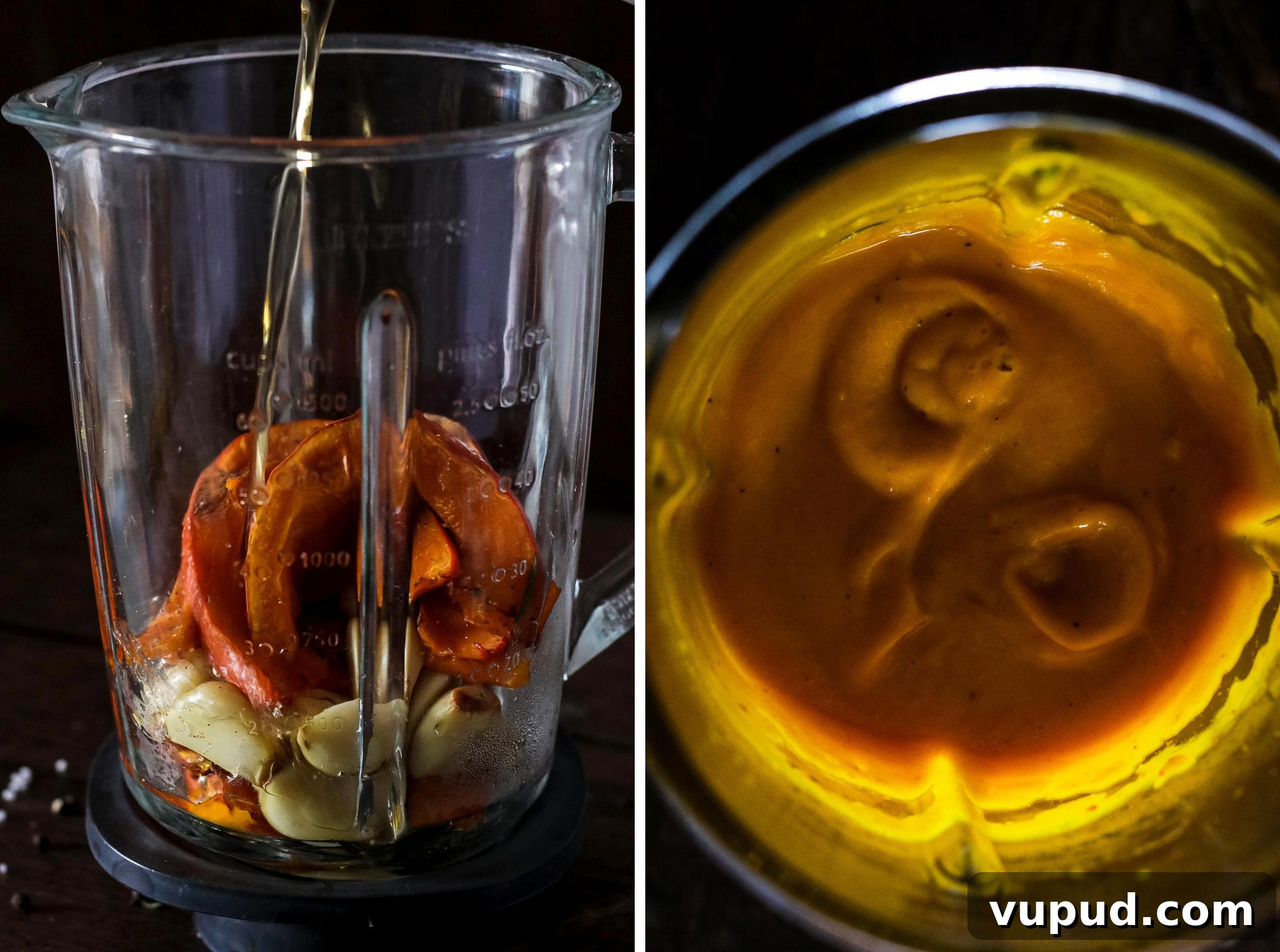 Pumpkin Sauce for Pasta in a Blender.