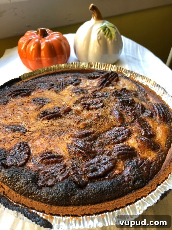 Pecan-Topped Sweet Potato Pie Recipe for Holiday Desserts 2 Pecan topped sweet potato pie from www.ApronFreeCooking.com
