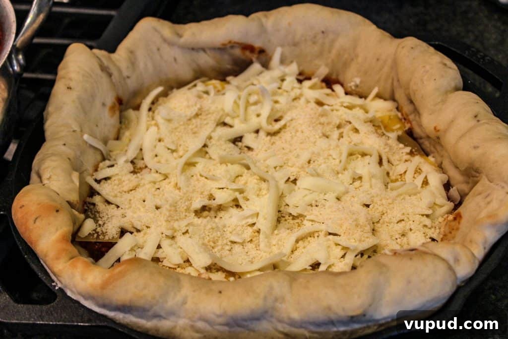 Cast-Iron Pizza Lasagna Recipe: Crispy Bottom, Cheesy Center 4 cast iron pizza