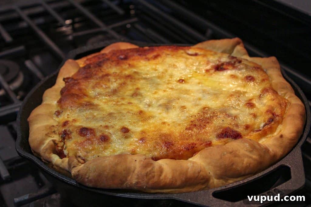 Cast-Iron Pizza Lasagna Recipe: Crispy Bottom, Cheesy Center 5 cast iron pizza