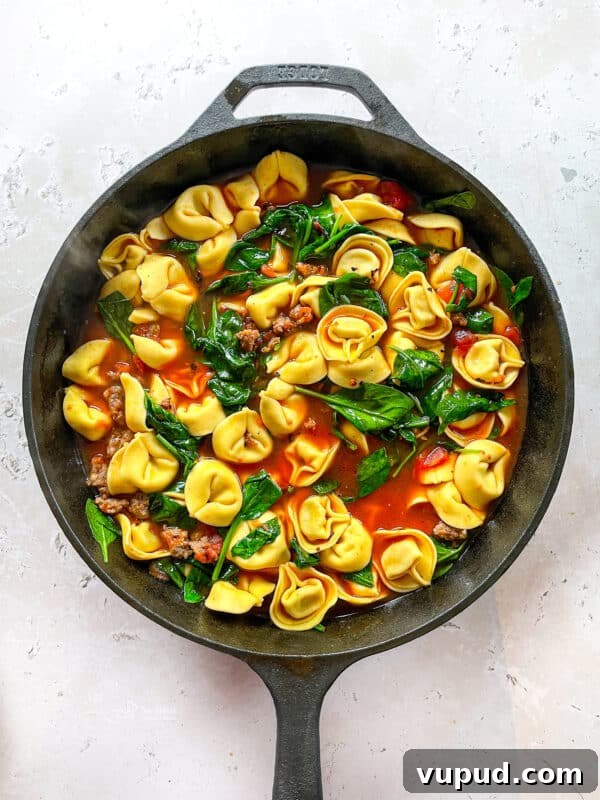 Creamy Sausage and Tortellini Soup Recipe for Cozy Nights 5 Bowl of tortellini soup ready to serve