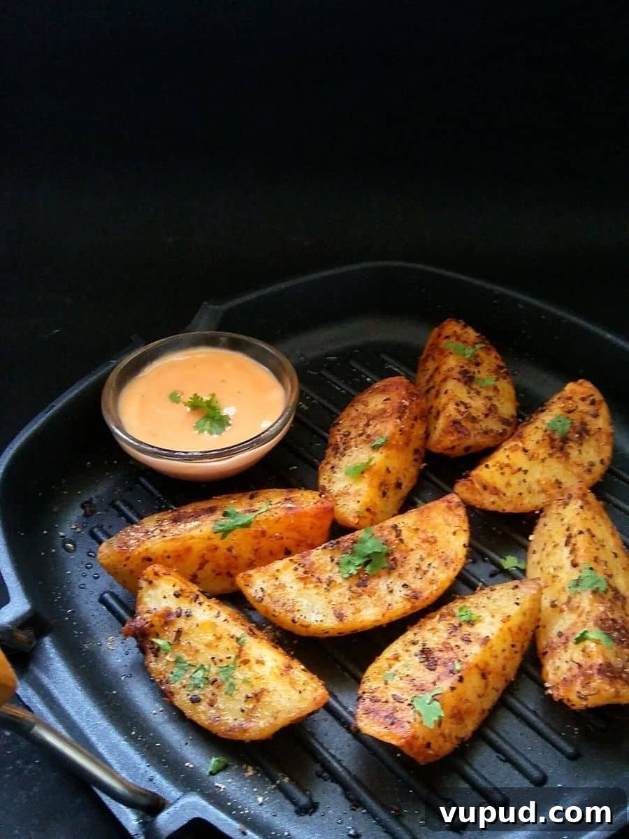 Masala-Grilled Potato Wedges with Indian Spices 3 Indian Spiced Grilled Potato Wedges