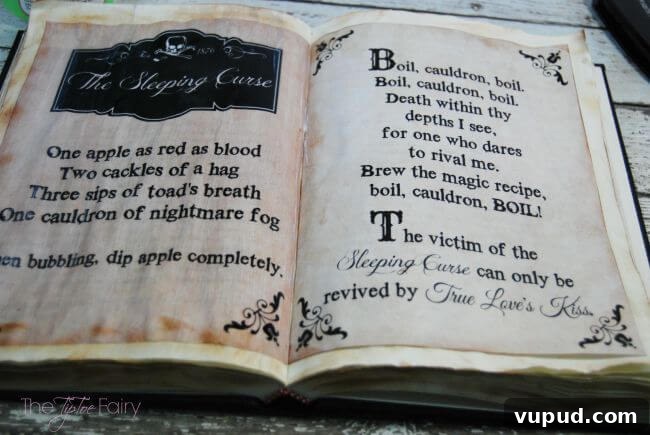DIY Spellbook Tutorial for a Disney Descendants Party 11 Make a DIY Spell Book for your Descendants movie-watching tablescape