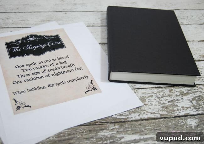 DIY Spellbook Tutorial for a Disney Descendants Party 5 Make a DIY Spell Book for your Descendants movie-watching tablescape