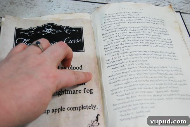 DIY Spellbook Tutorial for a Disney Descendants Party 9 Make a DIY Spell Book for your Descendants movie-watching tablescape