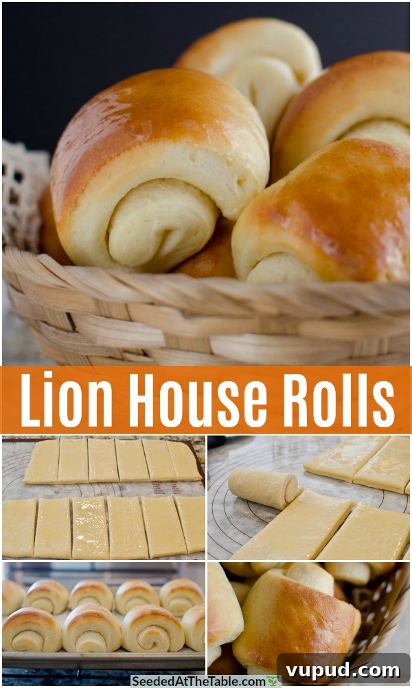 Lion House Dinner Rolls Recipe: Soft, Fluffy Salted Rolls 6 pinterest collage for lion house rolls