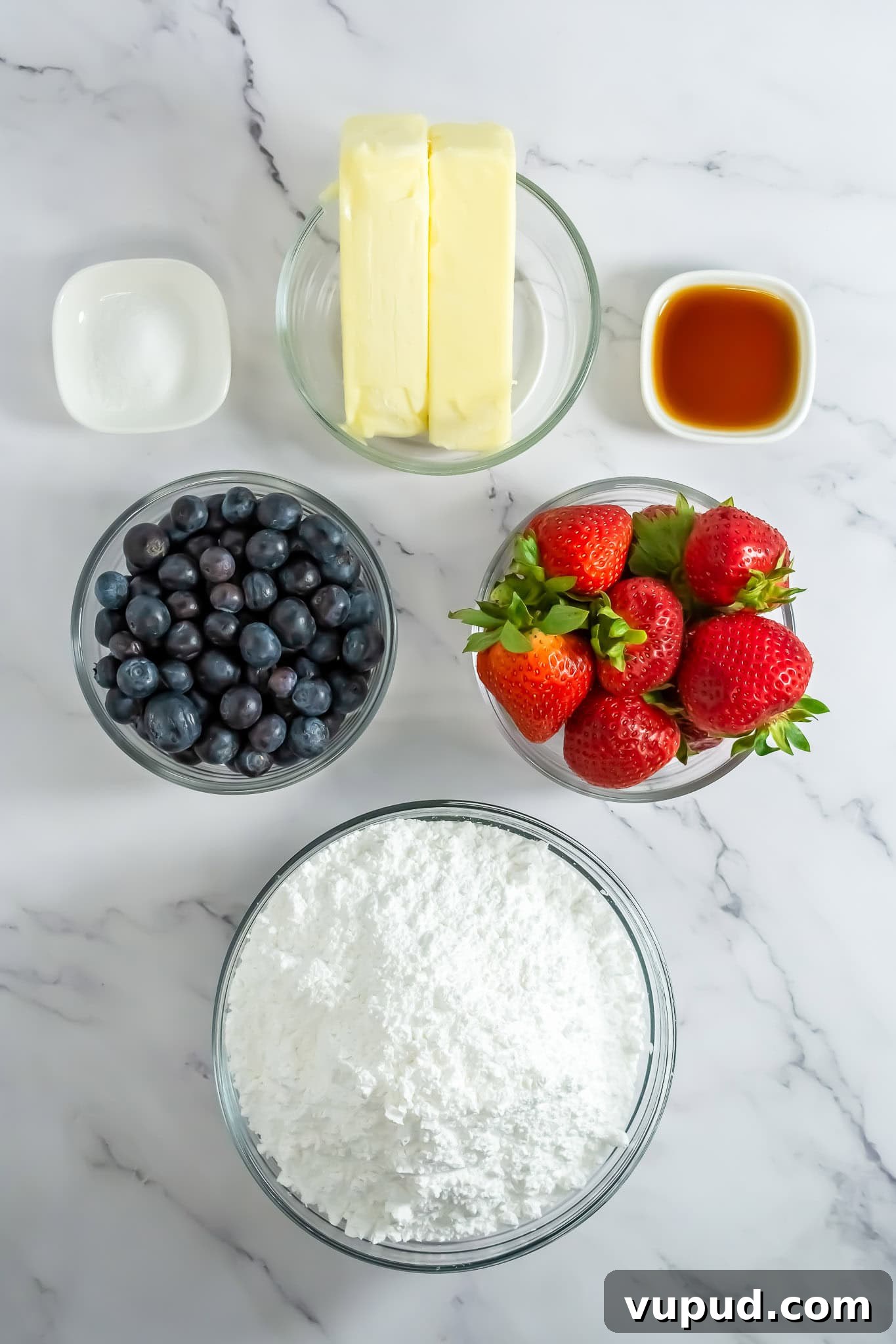 Patriotic 4th of July Flag Frosting Board Ideas for Entertaining 5 Flag Frosting Board Ingredients