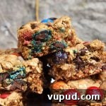 Chewy Monster Cookie Bars with M&Ms and Chocolate Chips 7 Monster Cookie Bars thumbnail