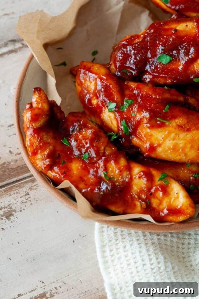 Crispy Air Fryer Chicken Tenders Without Breading 3 air fryer bbq chicken tenders