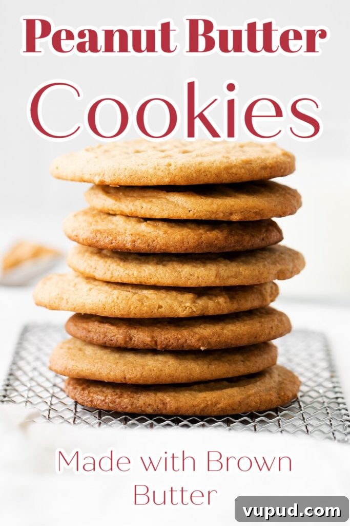 Brown Butter Peanut Butter Cookies Brown Butter Peanut Butter Cookies