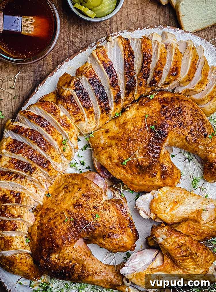 Nashville Hot Turkey: Spicy Southern Roast Recipe 2 carved and ready to serve thanksgiving meal