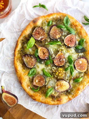 Fig and Pistachio Pesto Pizza