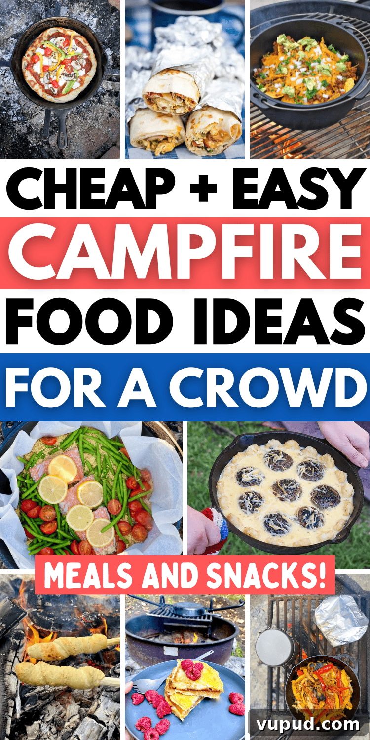 65 Creative Campfire Recipes for Simple Outdoor Cooking 6 Easy campfire food ideas! The best easy camping meals and fun bonfire food ideas like snacks, dinner, breakfast, and desserts for your camping meal plan.
