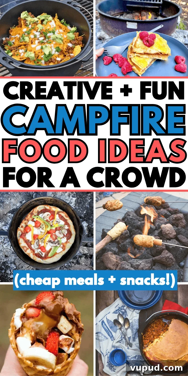 65 Creative Campfire Recipes for Simple Outdoor Cooking 7 Easy campfire food ideas! The best easy camping meals and fun bonfire food ideas like snacks, dinner, breakfast, and desserts for your camping meal plan.