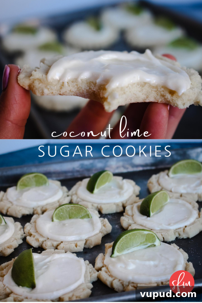 Coconut Lime Sugar Cookies Recipe — Zesty Tropical Cookie Treat 6 The best tasting coconut lime sugar cookies!! Sooo good. #coconutlime #sugarcookierecipe #stayfitmom #cookierecipe