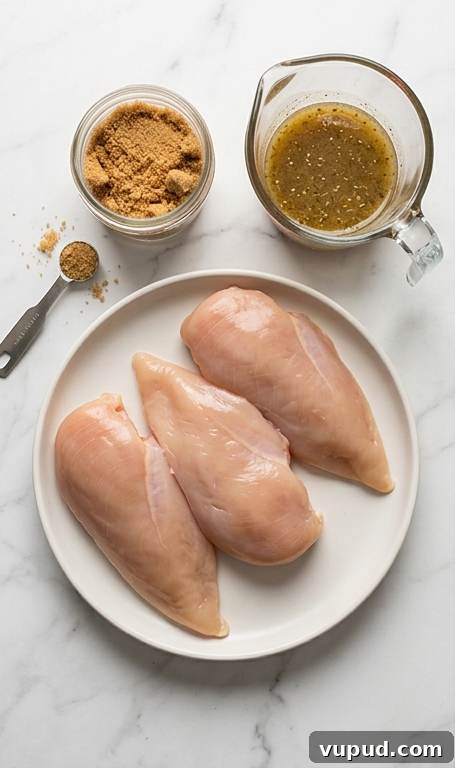 Family-Friendly 3-Ingredient Brown Sugar Italian Chicken Recipe 2 Brown sugar and Italian dressing over chicken