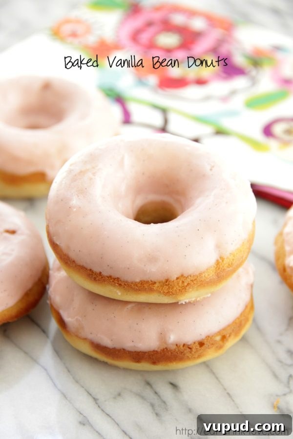 Baked Vanilla Bean Donuts Recipe for Light, Fluffy Treats 2 Baked Vanilla Bean Donuts, Doughnuts