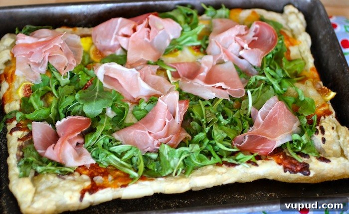 Arugula, Fig & Prosciutto Tart Recipe for Elegant Appetizers 5 Arugula, Fig and Prosciutto Tart